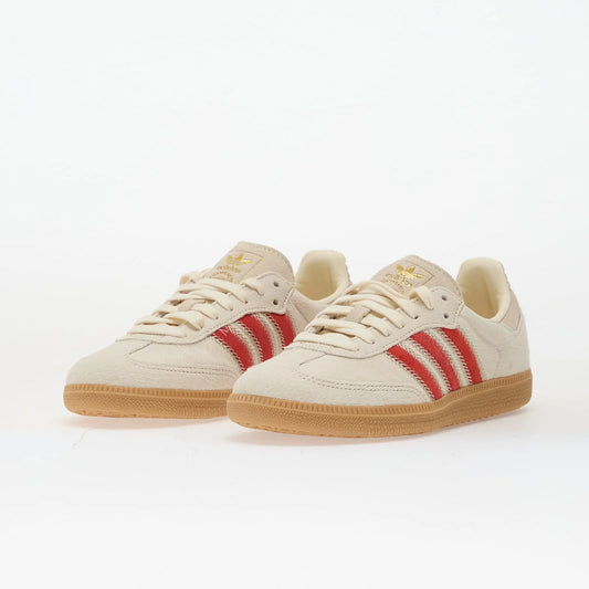 adidas Samba OG Pony Hair Wonder Beige Better Scarlet (Women's)