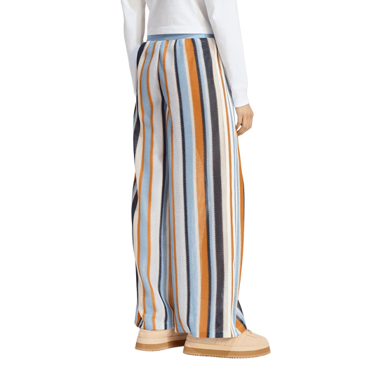 adidas Summer Glow Firebird track pants in Ash Blue – back view