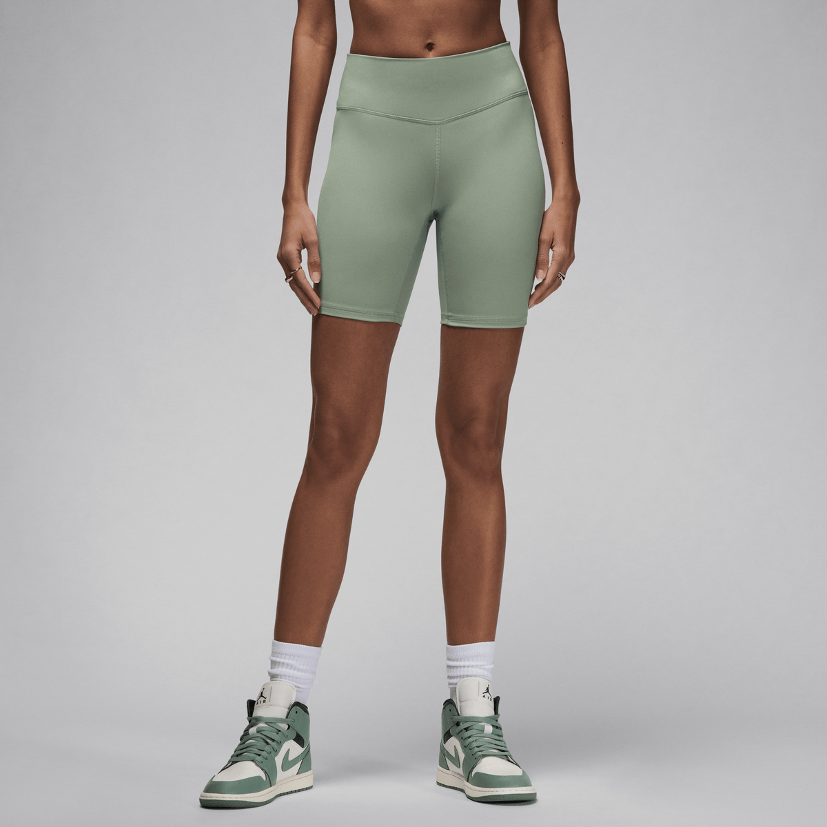 Jordan Sport Women's High-Waisted 7" Bike Shorts Jade Smoke/White – FN7325-304-XS – product image