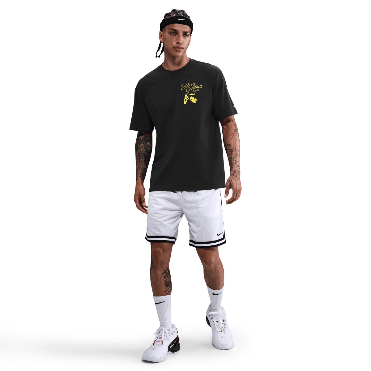 LeBron "Uncharted" Men's Max90 Basketball T-Shirt Black – IH8536-045-S – product image