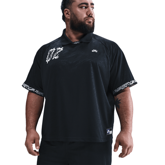 Nike SB Dri-FIT Jacquard Skate Top Black/Black/White – HJ2965-010-S – product view 2