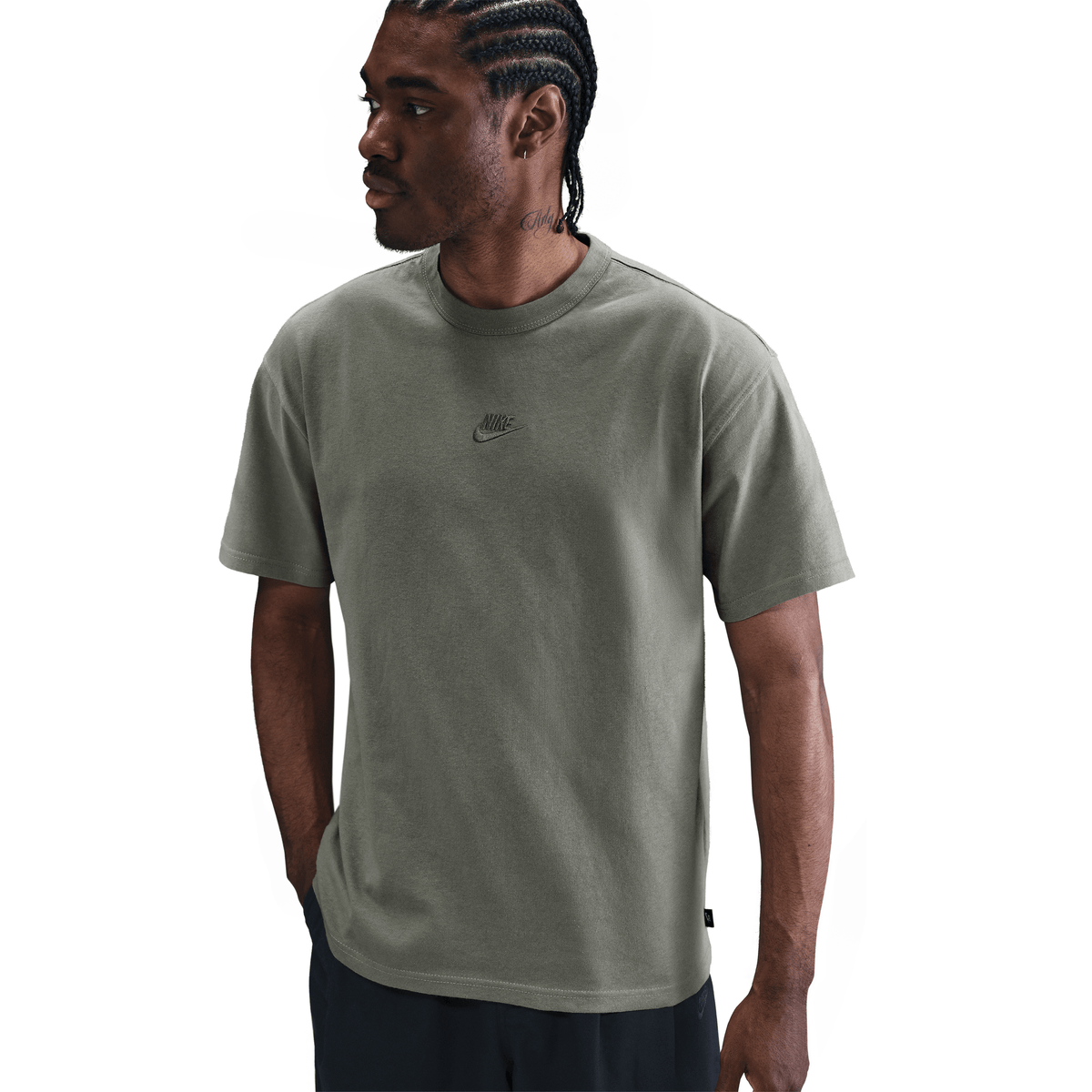 Nike Sportswear Premium Essentials Men's T-Shirt Light Army – DO7392-320-S – product view 3