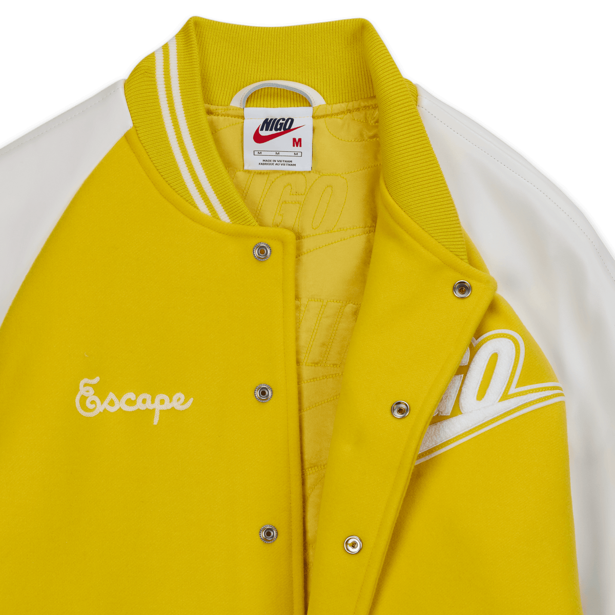 Nike x Nigo NRG Varsity Jacket Yellow – FV5670-735-L – product view 4