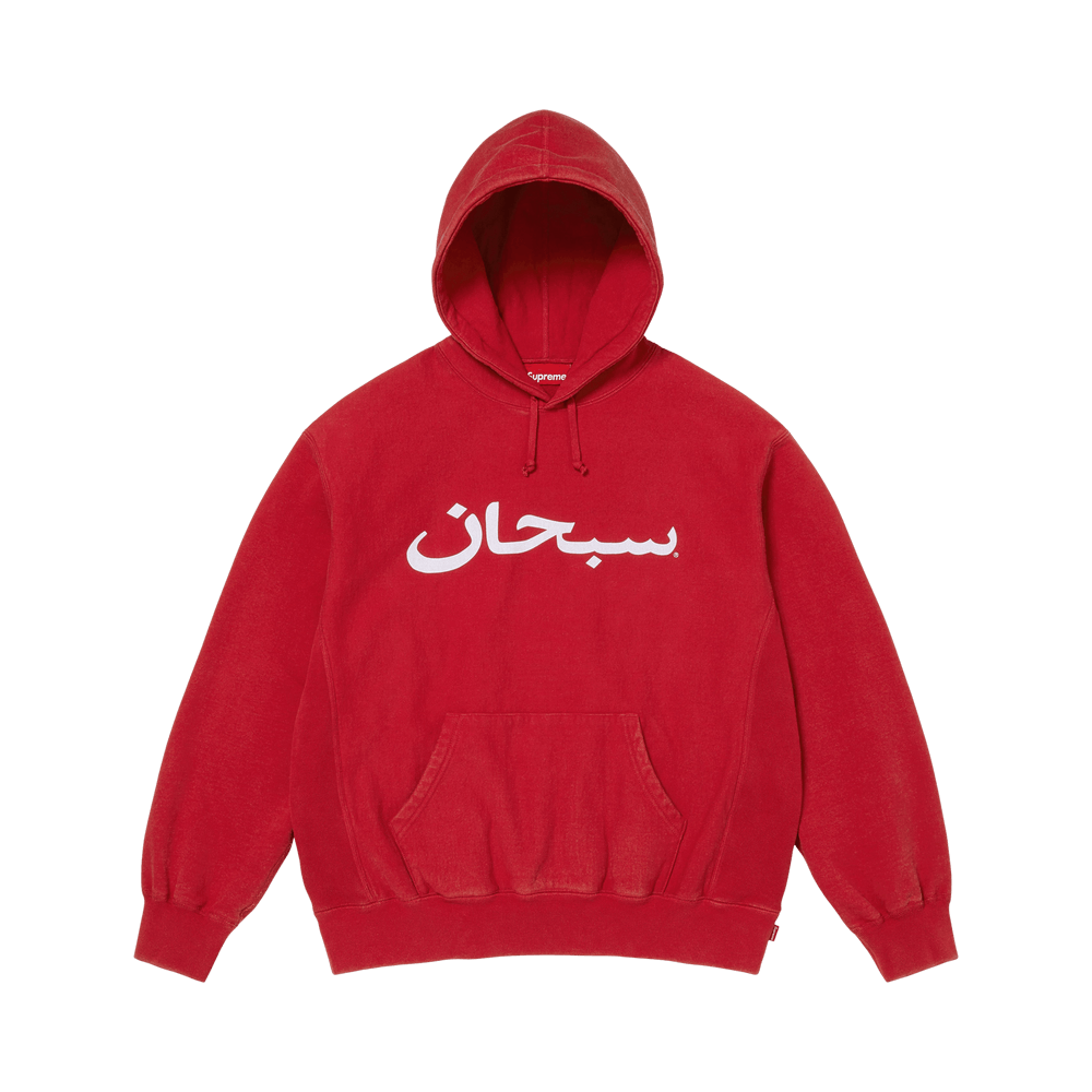 Supreme Arabic Logo Hooded Sweatshirt 'Red' – SS26SW73-RED-S – product image