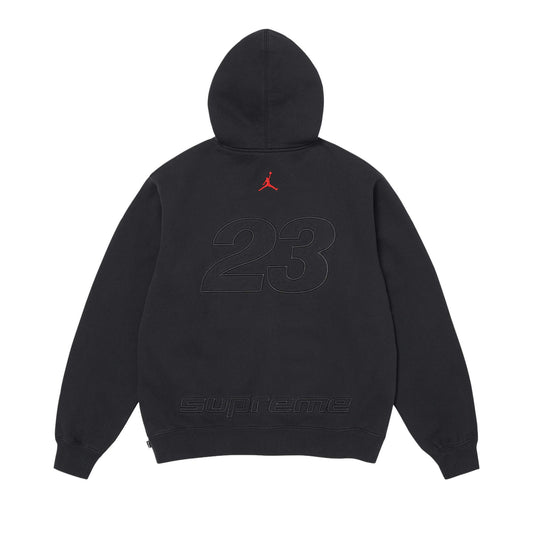 Supreme x Jordan Zip Up Hooded Sweatshirt 'Black' – SS26SW24-BLACK-S – product view 2