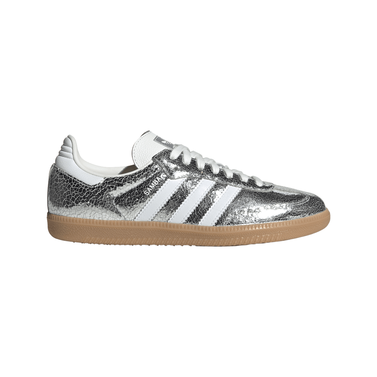 adidas Samba OG Silver Metallic Cracked Leather (Women's) – JR0035-35.5 – product image