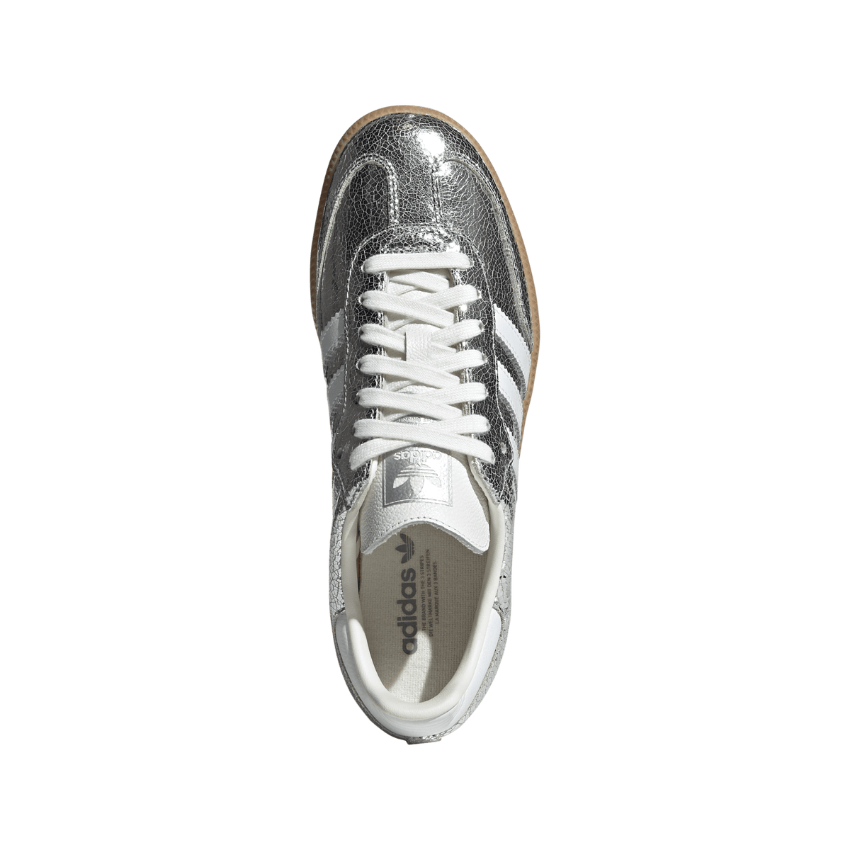 adidas Samba OG Silver Metallic Cracked Leather (Women's) – JR0035-35.5 – product view 3