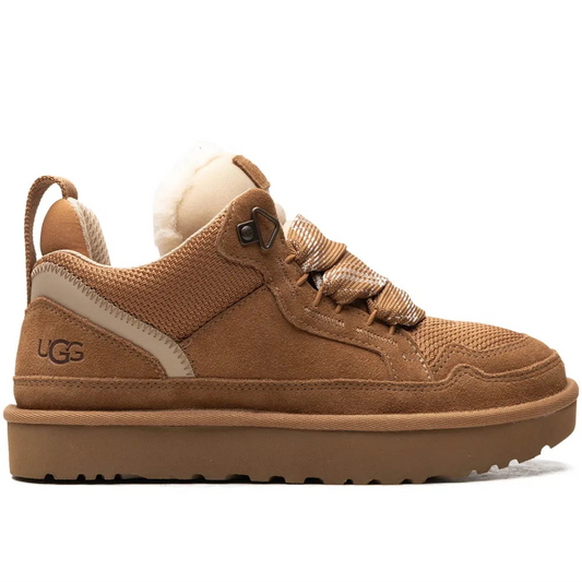 UGG Lowmel Big Lace women's sneakers in Chestnut