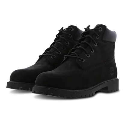 Timberland 6-Inch Premium Waterproof Boots – Black – Grade School