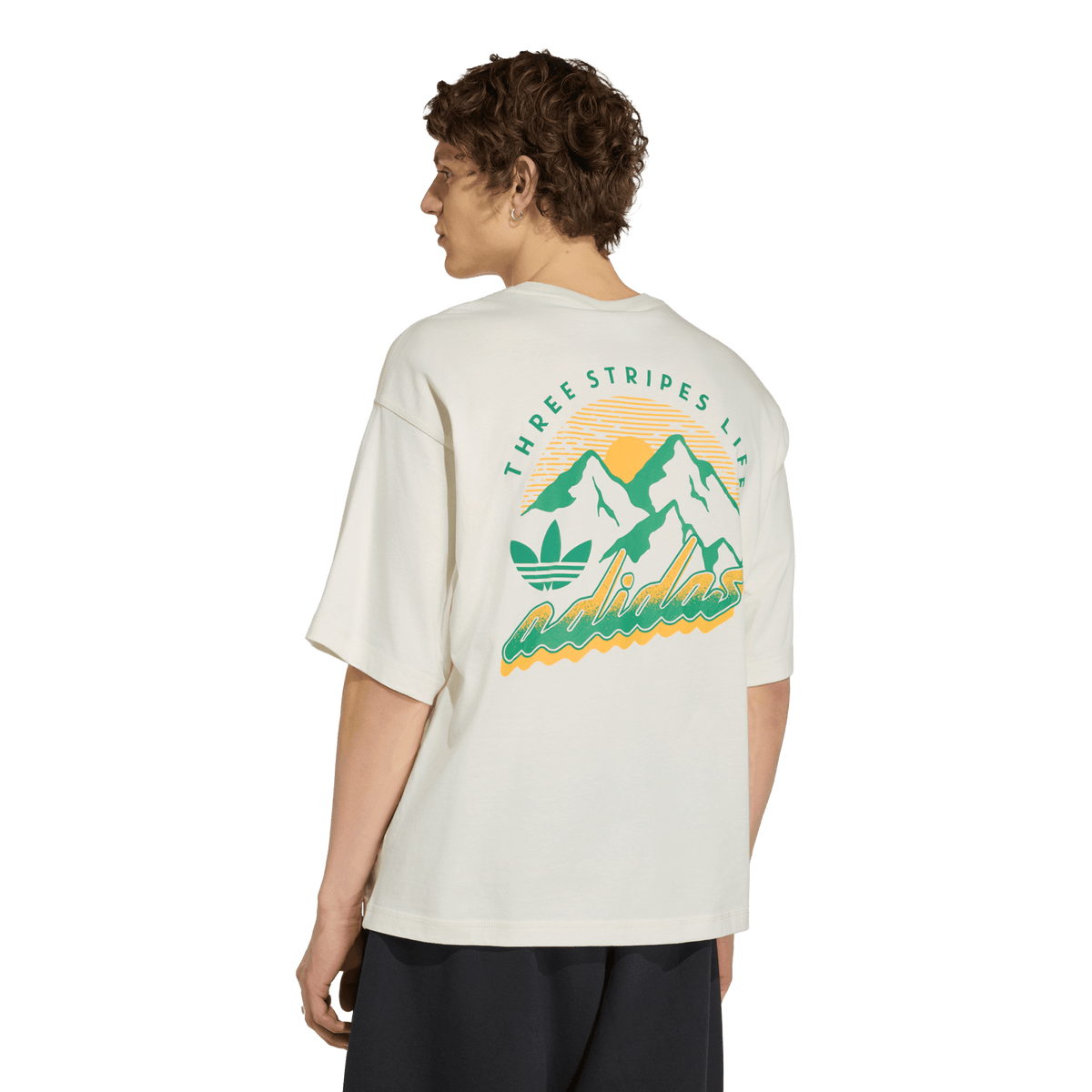 Adidas MOUNTAIN GFX Off White T-Shirt – LE1888-S – product view 2