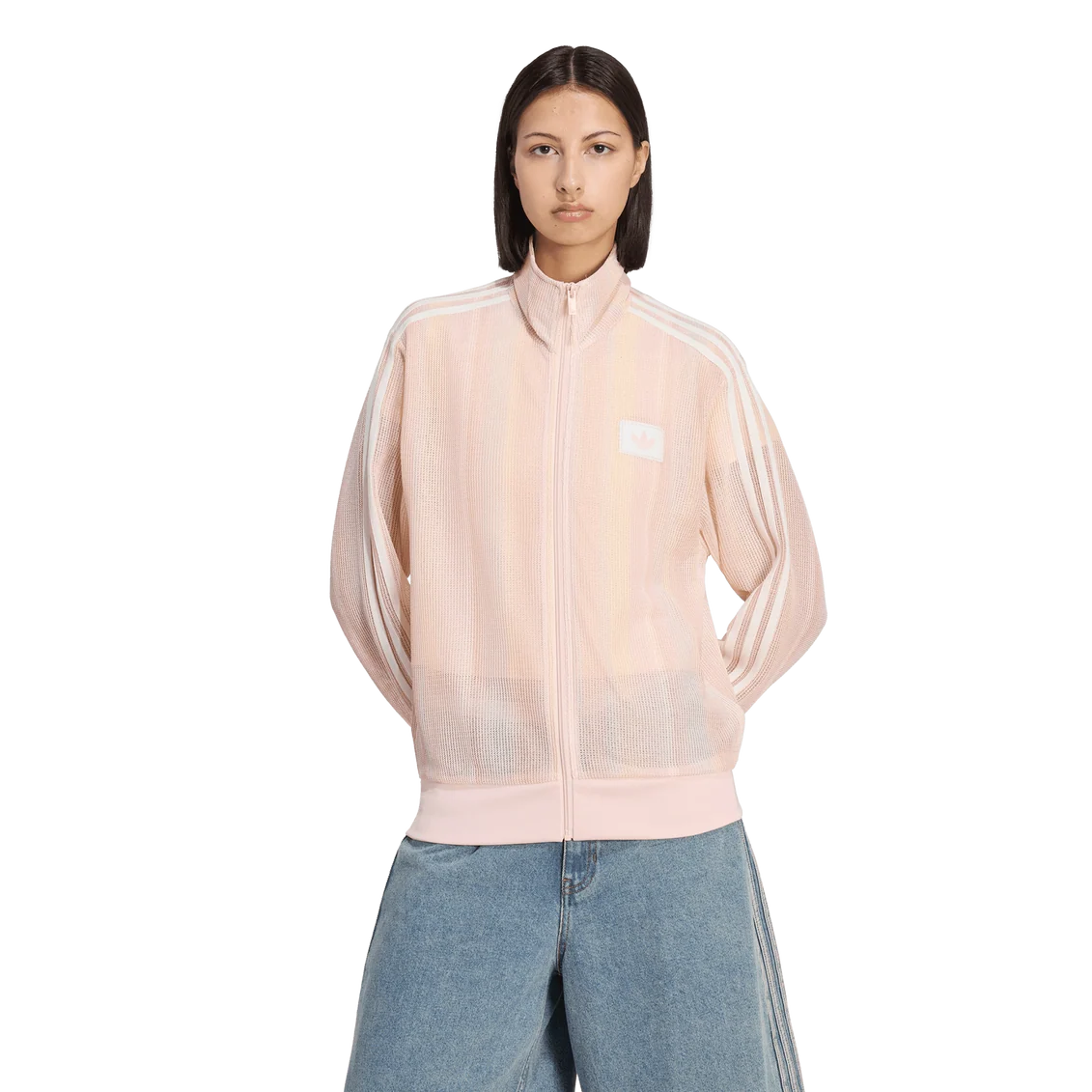 Adidas Originals Summer Glow Knitted Firebird Track Top Pink