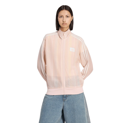 Adidas Originals Summer Glow Knitted Firebird Track Top Pink