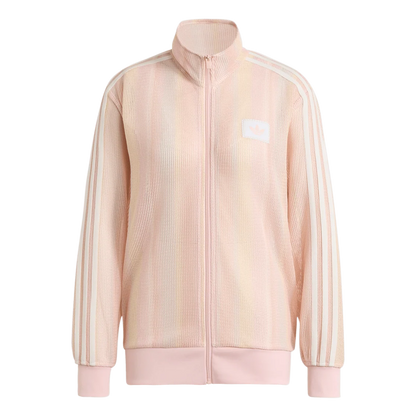 Adidas Originals Summer Glow Knitted Firebird Track Top Pink