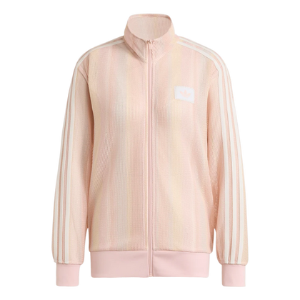 Adidas Originals Summer Glow Knitted Firebird Track Top Pink