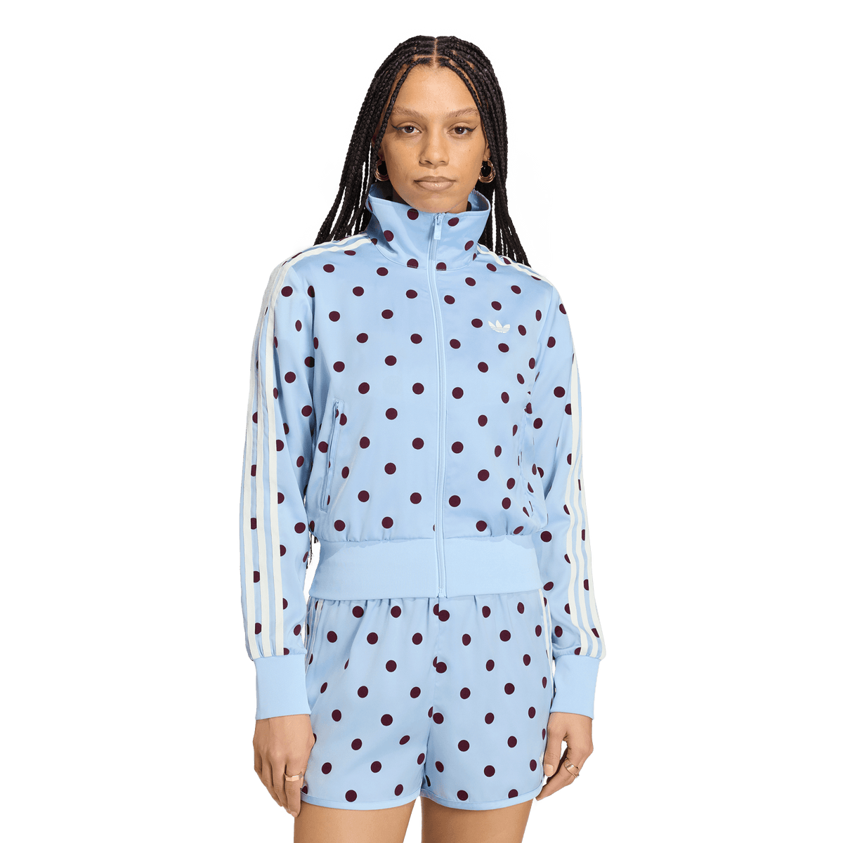 Adidas Satin Polka Dots TT Track Top Clear Sky – KV1167-XS – product view 4