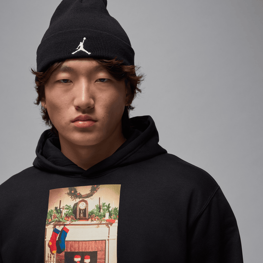 Air Jordan Jumpman Chimney Fleece Pullover Hoodie 'Black/Gym Red' – HQ5654-010-XS – product view 2