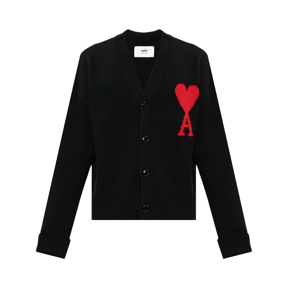 Ami De Coeur Cardigan 'Black/Red' – BFUKC002.018.009-S – product image