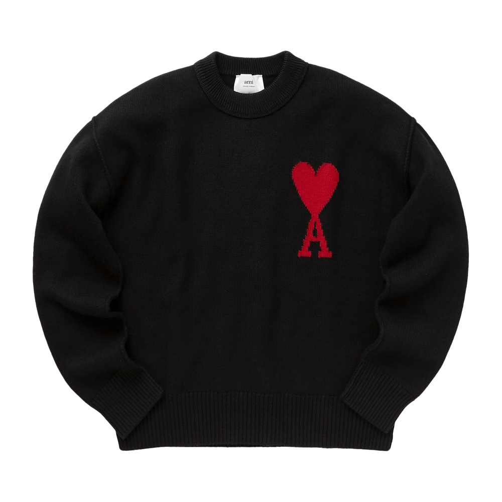 Ami Sweater 'Black/Red' – BFUKS006.018.009-S – product image