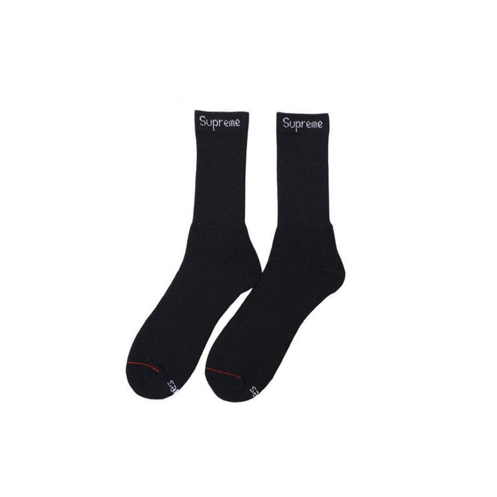Supreme x Hanes Crew Socks – Black 4 Pack