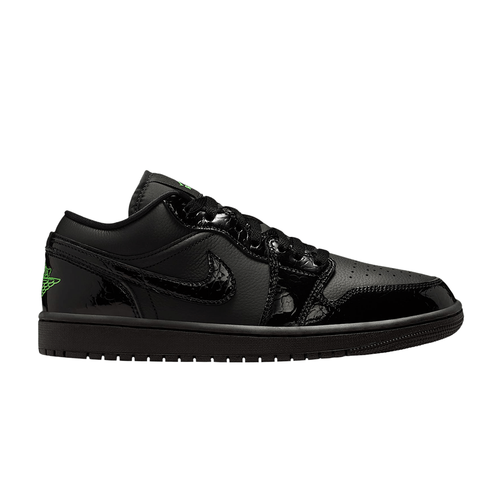 Jordan 1 Low SE Black Croc Scream Green (Women's) – IQ9701-010-37.5 – product image