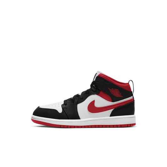 Jordan 1 Mid Gym Red Black White (PS) – 640734-122-28 – product view 2