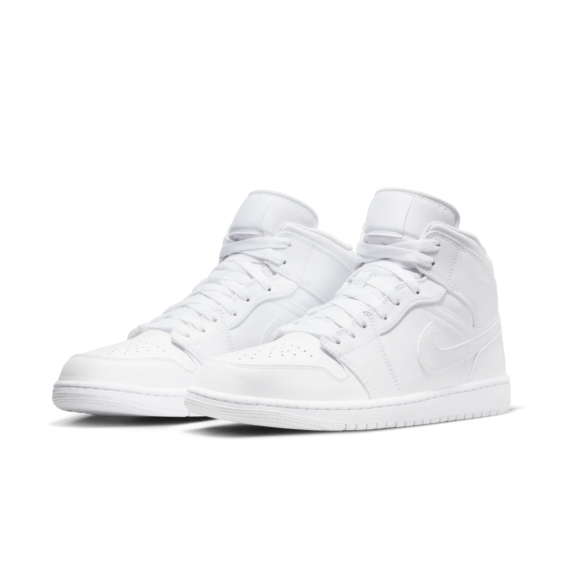 Air Jordan 1 Mid Triple White – Sneakers