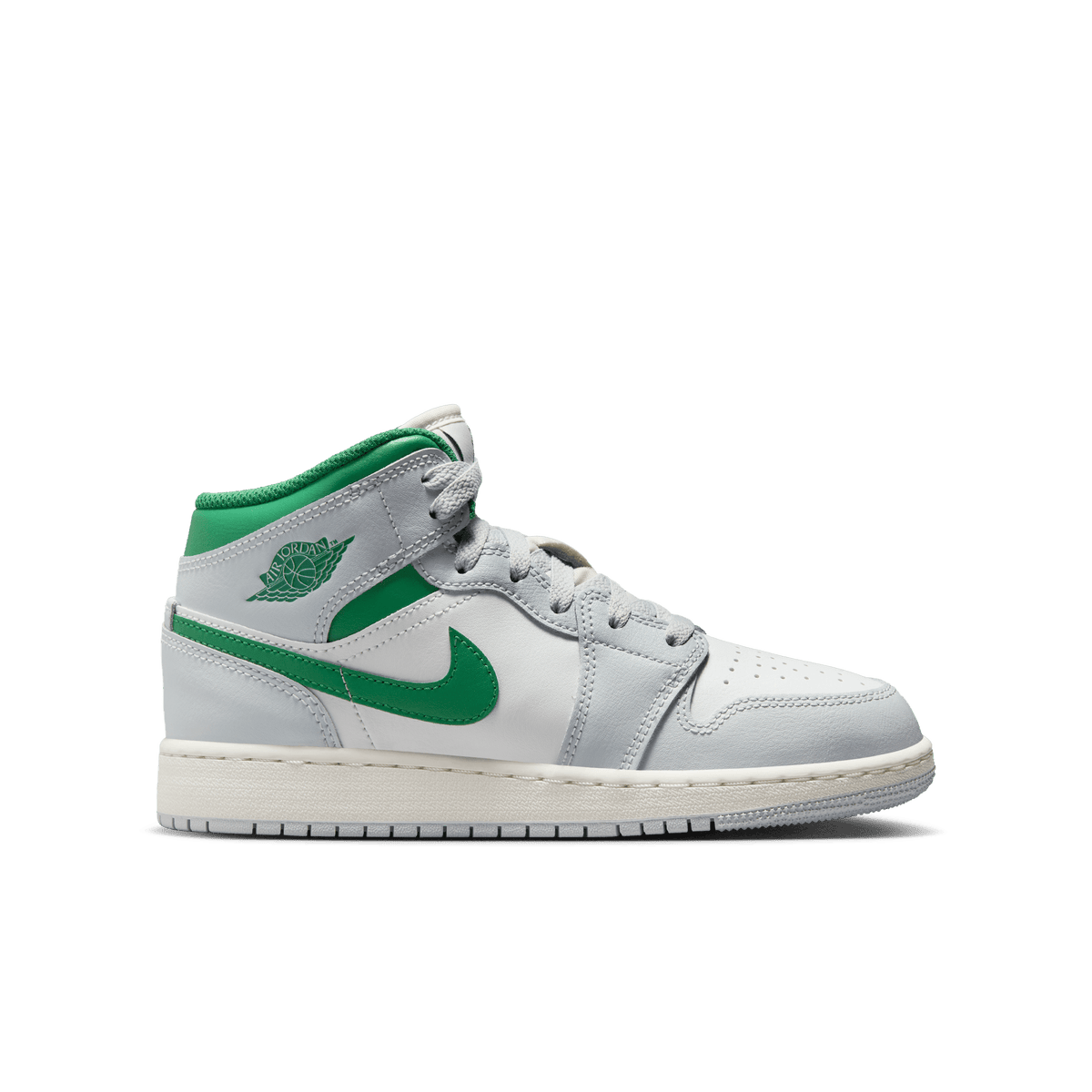 Jordan 1 Mid White Pure Platinum Pine Green (GS) – DQ8423-142-38.5 – product image