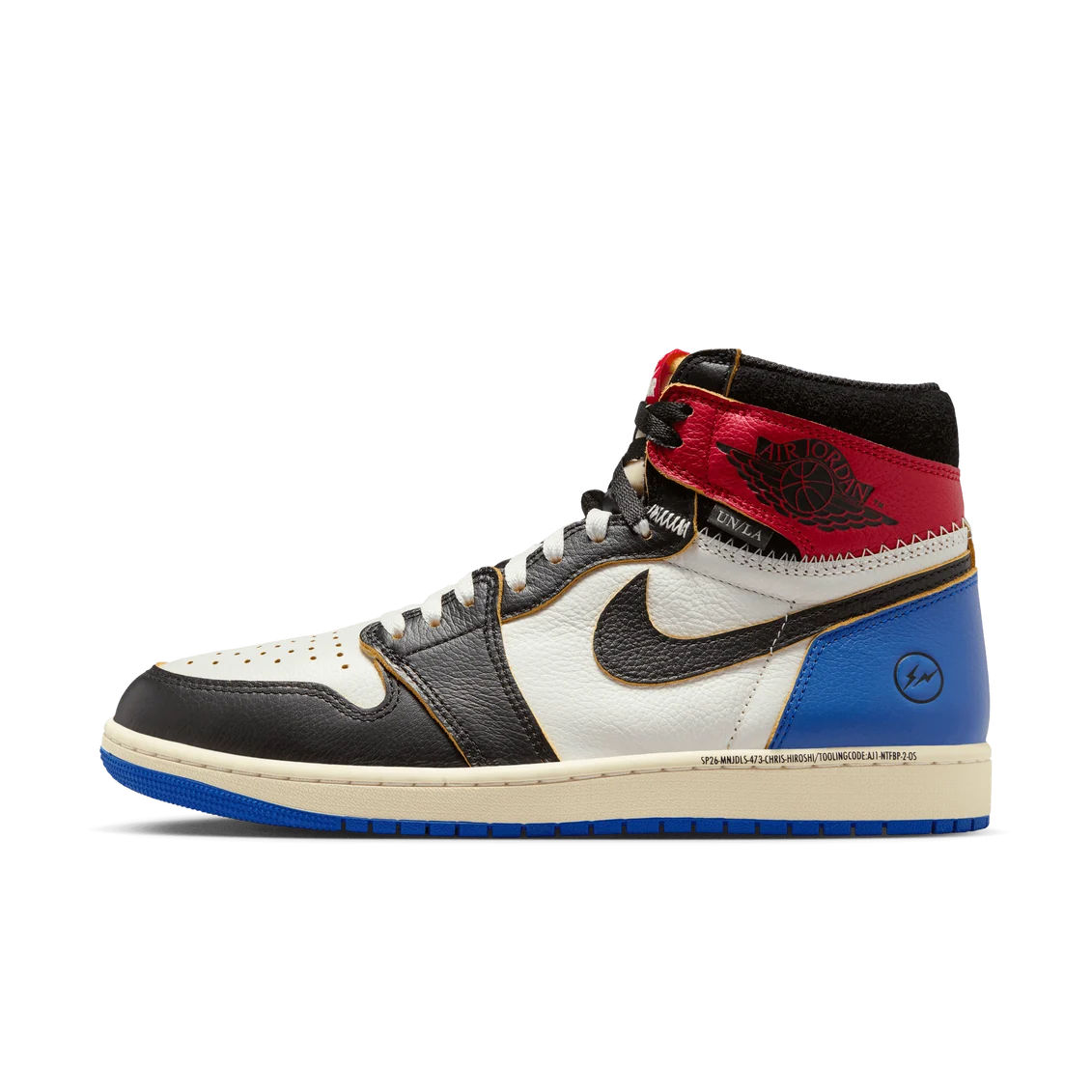 Air Jordan 1 Retro High OG SP Fragment x Union LA Varsity Red Sport Royal