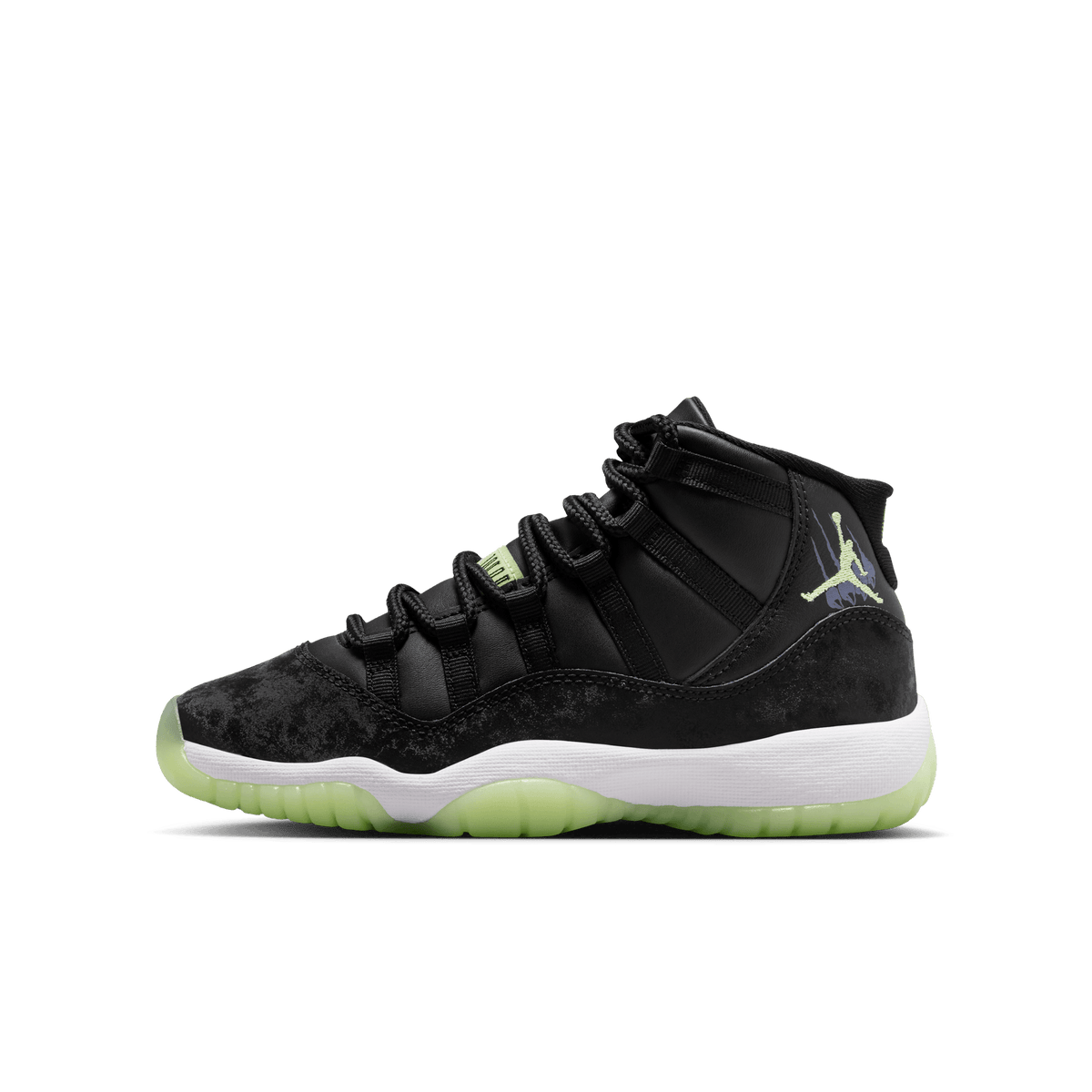 Jordan 11 Retro Black Barely Volt (GS) – IB1378-001-36.5 – product view 5