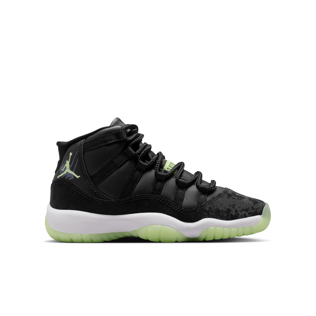 Jordan 11 Retro Black Barely Volt (GS) – IB1378-001-36.5 – product image