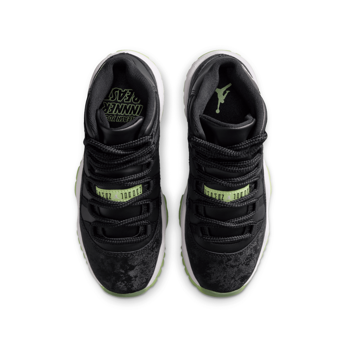 Jordan 11 Retro Black Barely Volt (GS) – IB1378-001-36.5 – product view 3