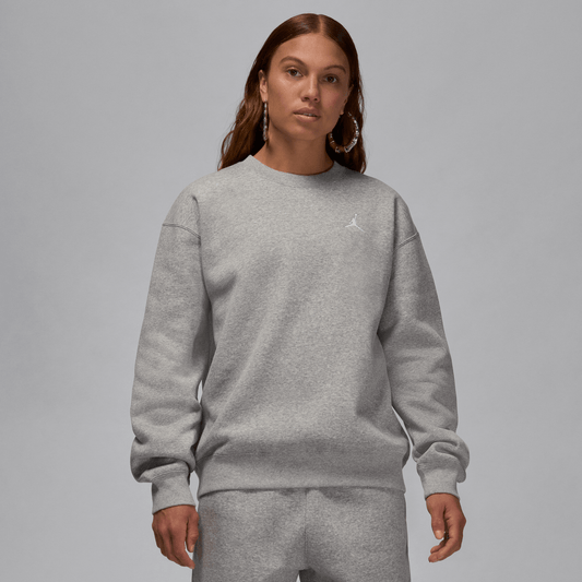 Jordan Brooklyn Fleece Women's Crew-Neck Sweatshirt Dark Grey Heather/White – FV7074-063-XS – product image