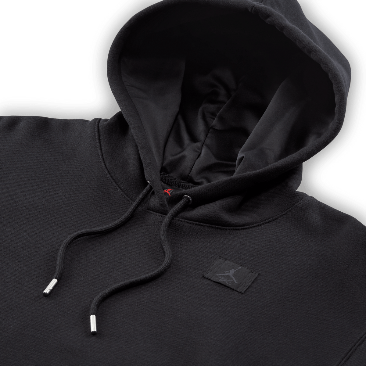 Jordan Flight Fleece Women's Satin-Lined Pullover Hoodie Black/Dark Smoke Grey – FV7050-010-XS – product view 4