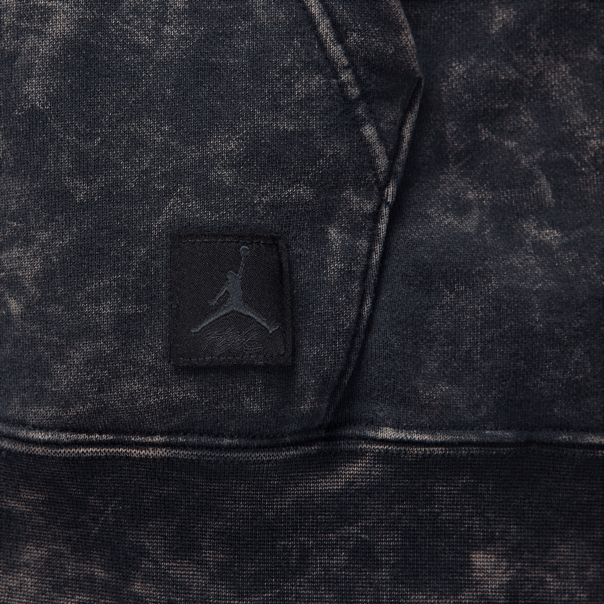 Jordan Flight Fleece Women's Satin-Lined Washed Hoodie Black – FN5738-010-XS – product view 4