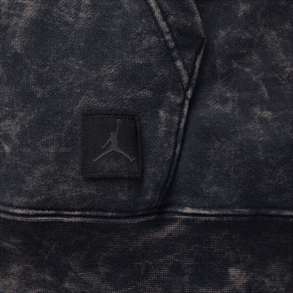 Jordan Flight Fleece Women's Satin-Lined Washed Hoodie Black – FN5738-010-XS – product view 4