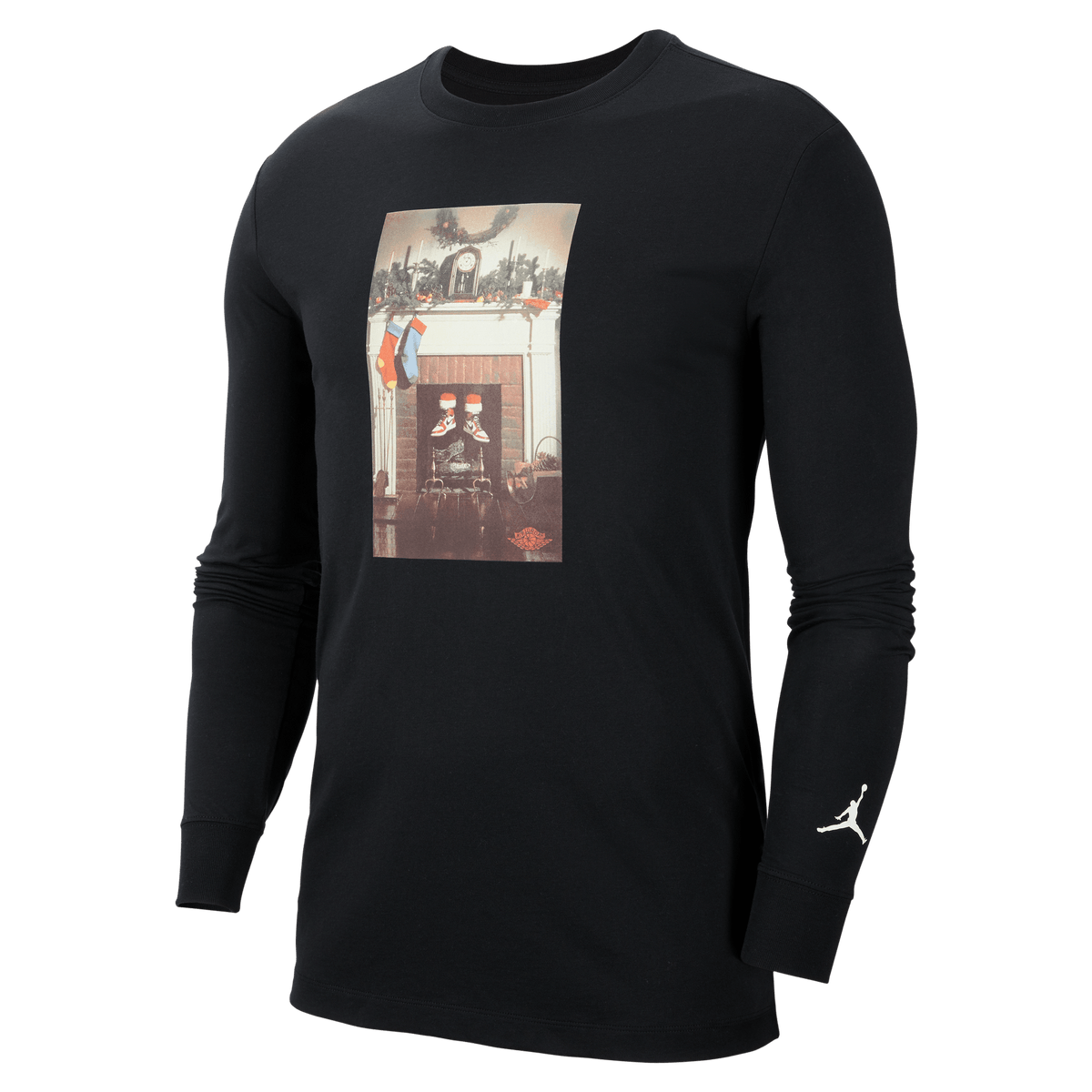 Jordan Jumpman Chimney Men's Long-Sleeve T-Shirt Black/White – CV1745-010-XS – product view 4