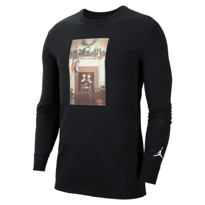 Jordan Jumpman Chimney Men's Long-Sleeve T-Shirt Black/White – CV1745-010-XS – product view 4