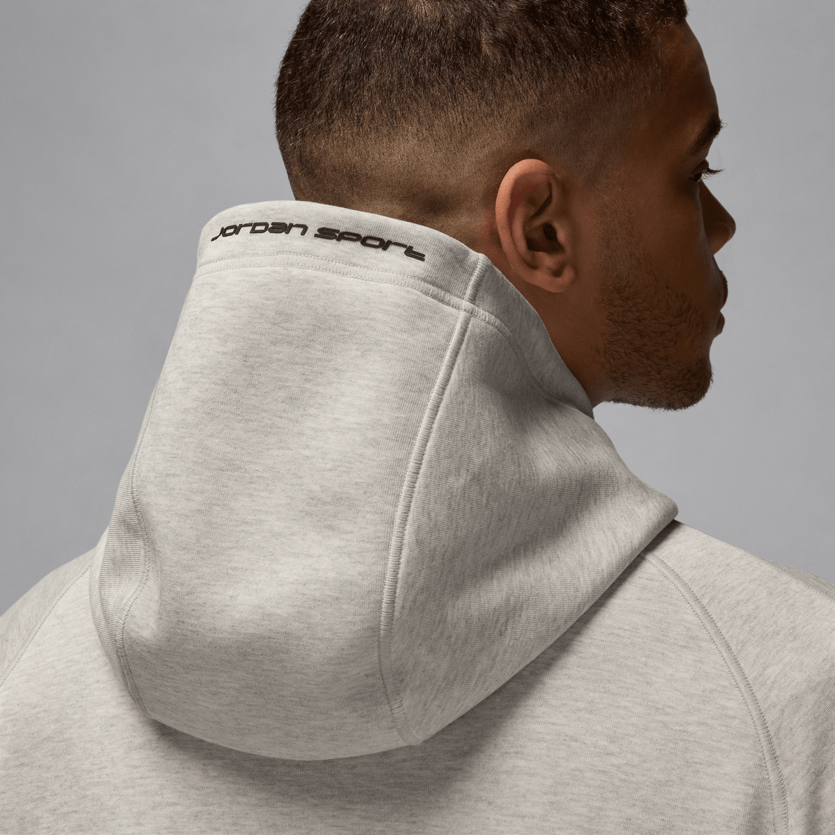 Jordan Sport Hoop Fleece Men's Dri-FIT Full-Zip Hoodie Grey Heather/Black – FV8602-050-2XL – product view 4