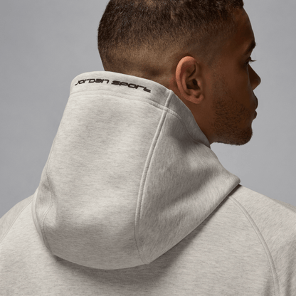 Jordan Sport Hoop Fleece Men's Dri-FIT Full-Zip Hoodie Grey Heather/Black – FV8602-050-2XL – product view 4