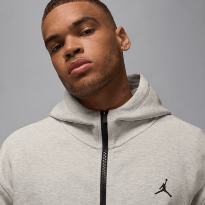 Jordan Sport Hoop Fleece Men's Dri-FIT Full-Zip Hoodie Grey Heather/Black – FV8602-050-2XL – product view 3