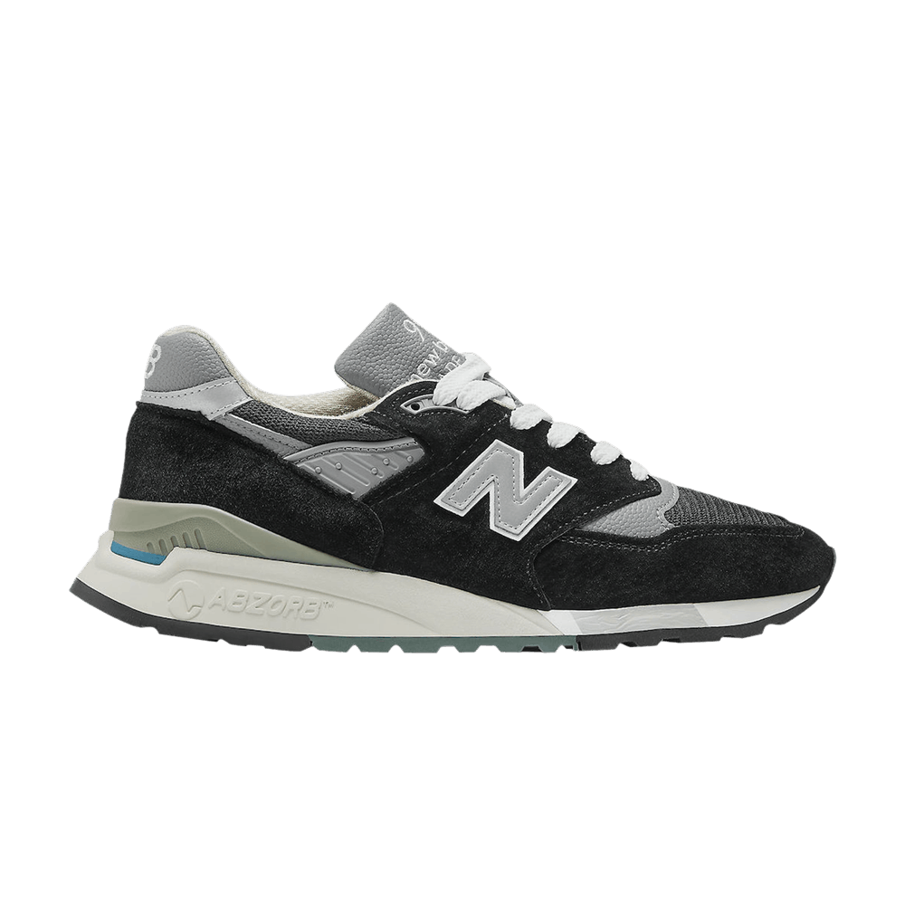 New Balance 998 MiUSA Black Silver – U998BL-36 – product image