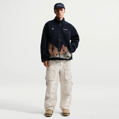 Nike ACG Team USA 2026 Therma-FIT ADV full-zip fleece jacket in blue HQ5493-451