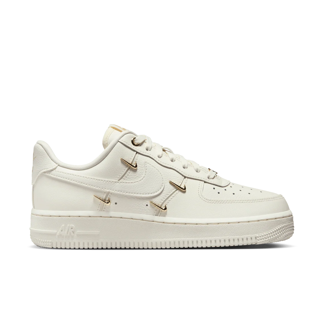 Nike Air Force 1 ’07 LX CN Sail Gold Mini Swooshes – Women’s Sneakers
