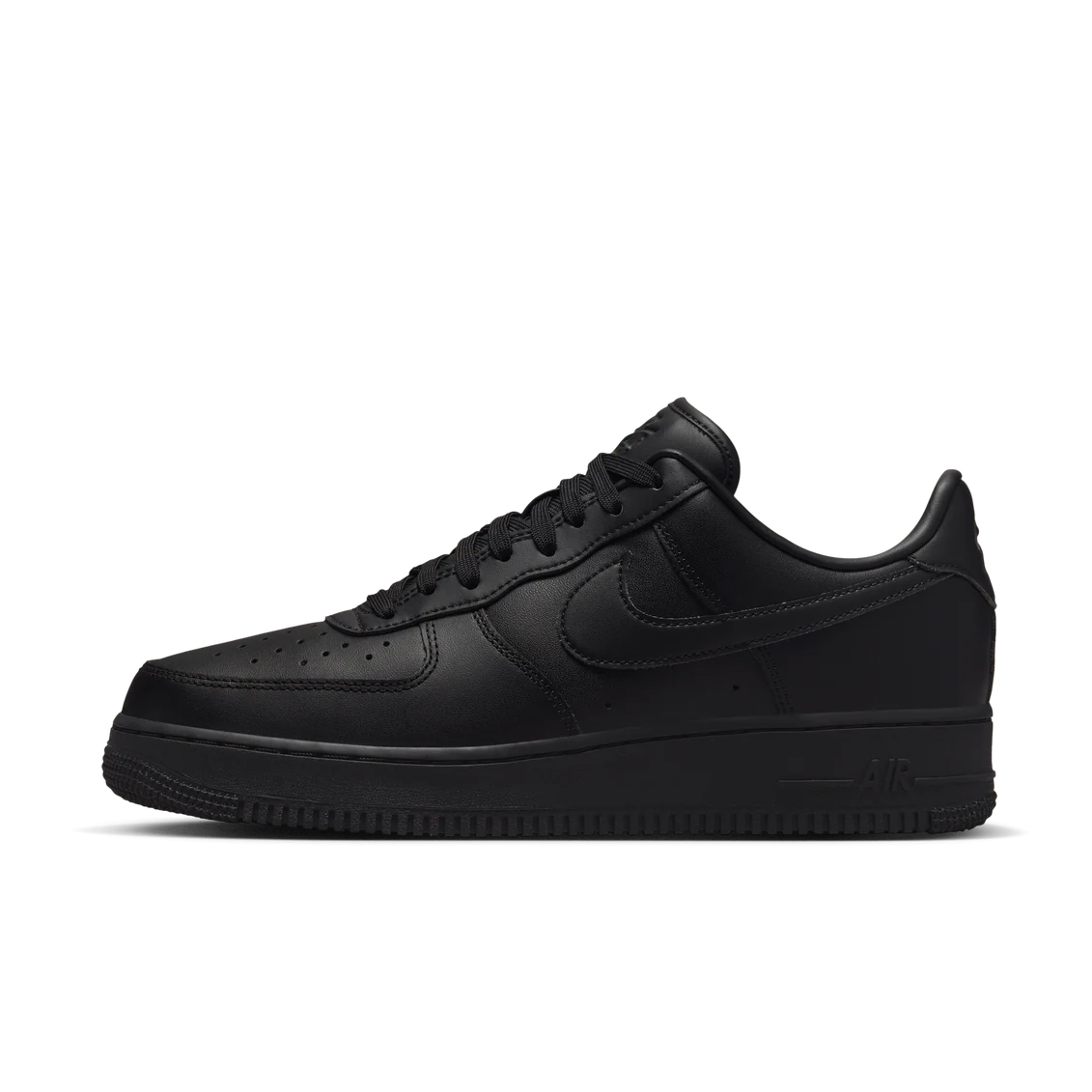 Nike Air Force 1 Low '07 Fresh Black Anthracite DM0211-001 outsole and detail view