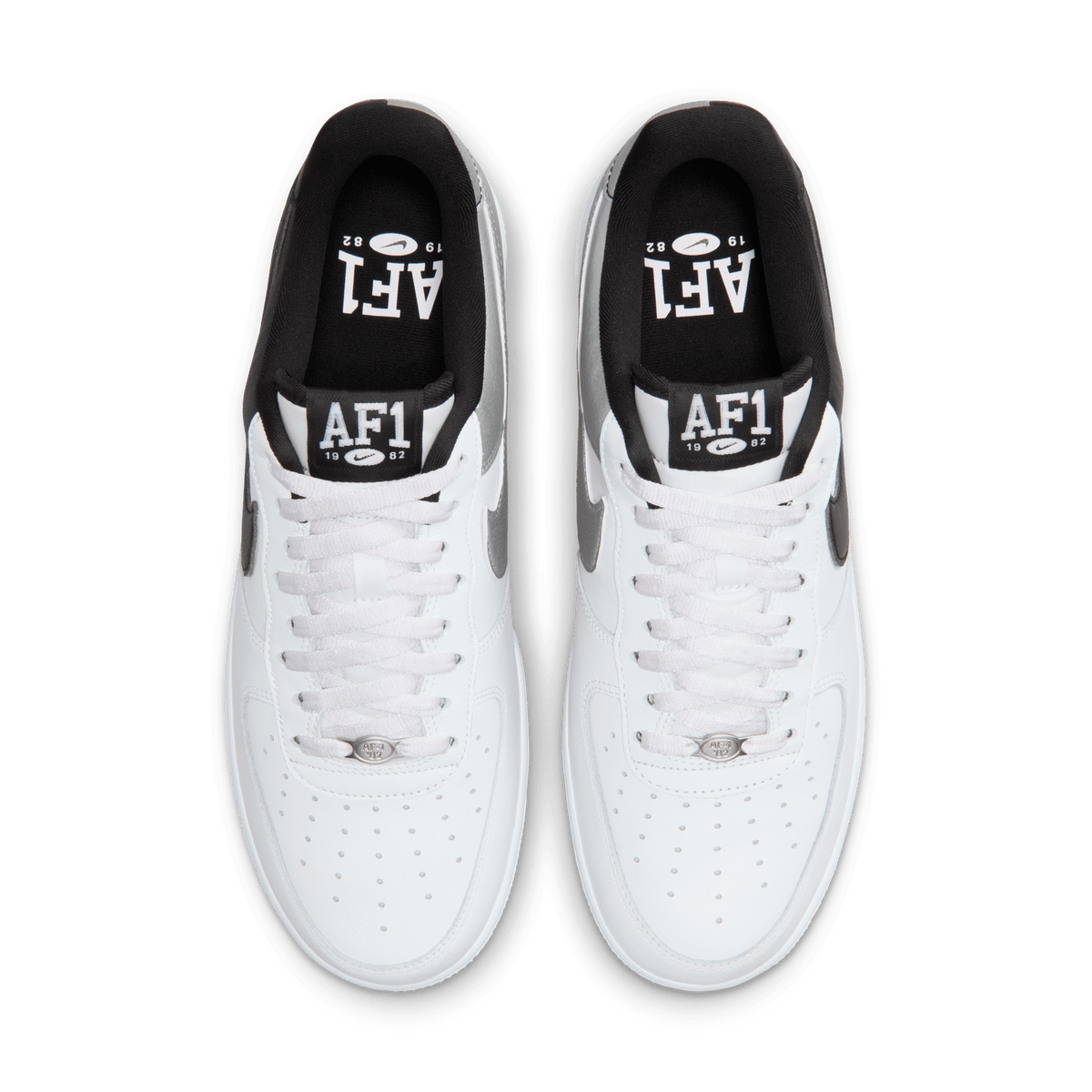 Nike Air Force 1 Low '07 LV8 White Black Metallic Silver – IB6847-100-42 – product view 3