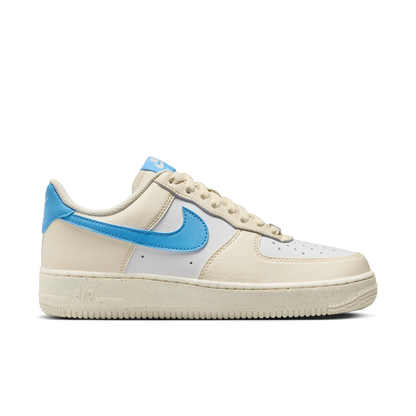 Nike Air Force 1 Low '07 Next Nature Pale Ivory University Blue Women's DC9486-110 side view