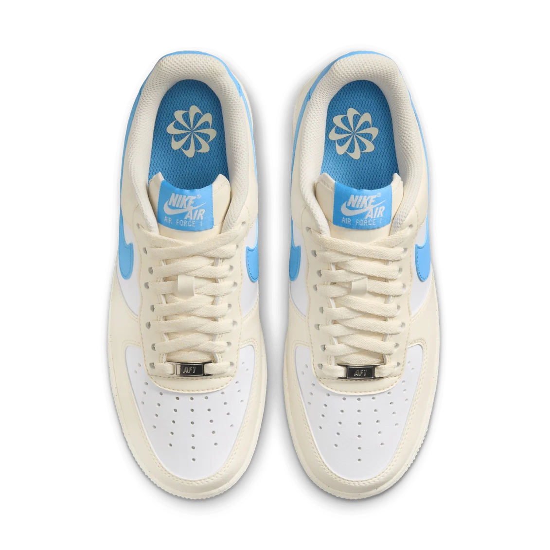 Nike Air Force 1 Low '07 Next Nature Pale Ivory University Blue Women's DC9486-110 sneaker detail