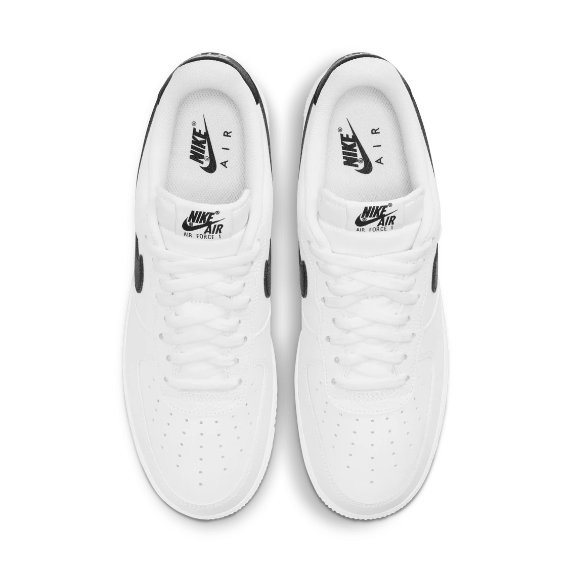 Nike Air Force 1 Low '07 White Black Pebbled Leather