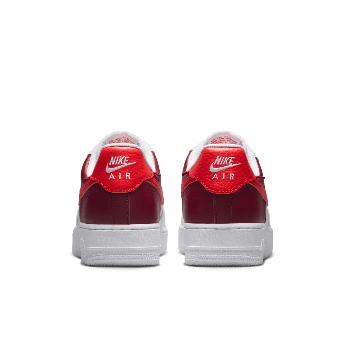 Nike Air Force 1 Low ’07 White Light Crimson Gold Charm – Women’s Sneakers