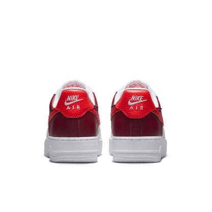 Nike Air Force 1 Low ’07 White Light Crimson Gold Charm – Women’s Sneakers